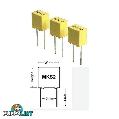 MKS2.47-63 .47 63V POLYESTER CAPACITOR MKS2