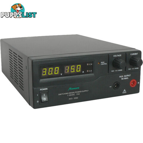 HCS3300-USB 1-16V 0-30A POWER SUPPLY SWITCHING 3 DIGI LED W/USB