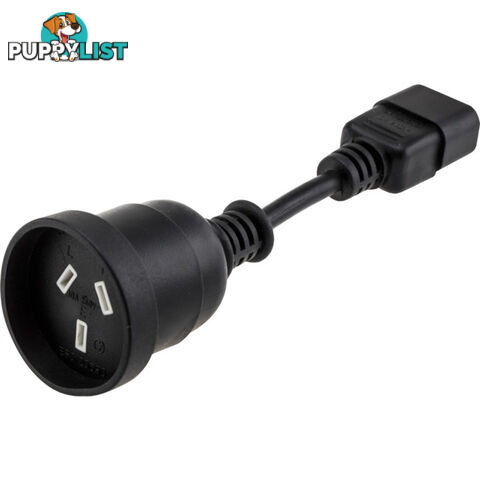 PS4100 IEC PLUG TO 240V SOCKET - 5CM LEAD - IEC-C14 SHORT UPS LEAD