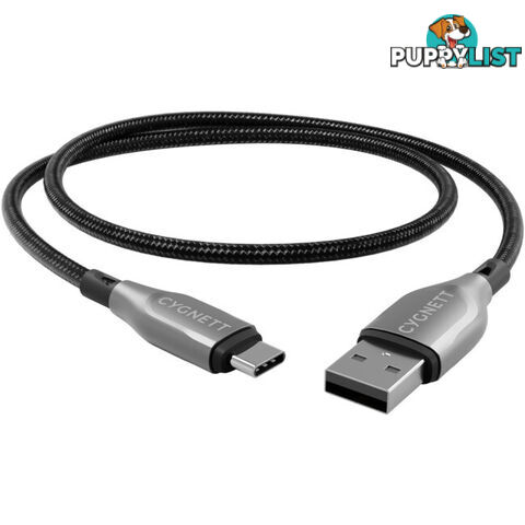 LC7876 BRAIDED USB-C TO USB-A LEAD 1M