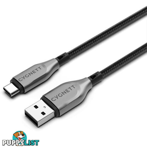 LC7876 BRAIDED USB-C TO USB-A LEAD 1M