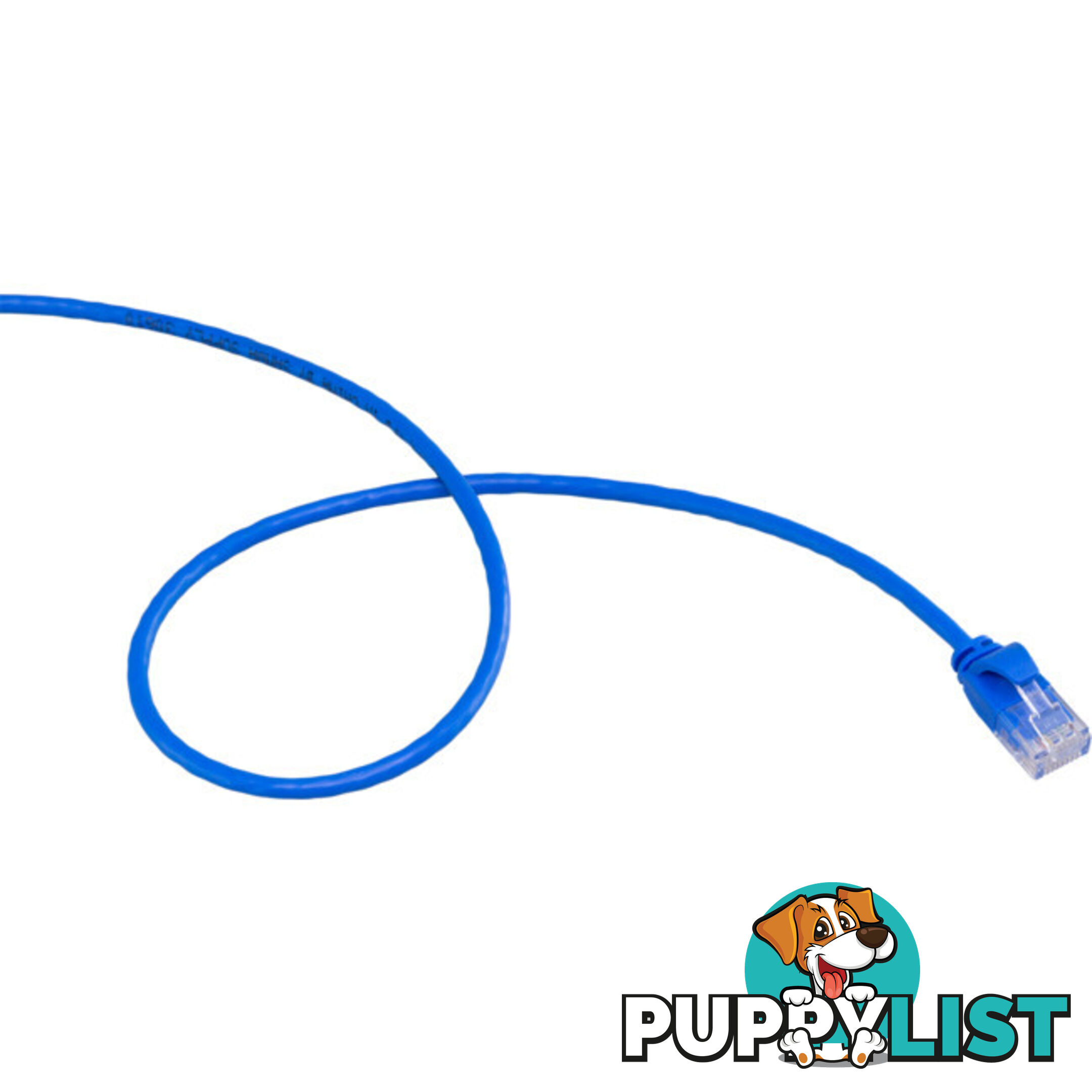 LC6SL0500BL 5M SLIM CAT6 PATCH LEAD BLUE ULTRA THIN