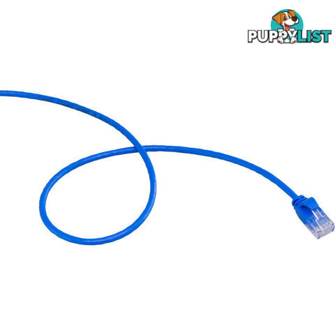 LC6SL0500BL 5M SLIM CAT6 PATCH LEAD BLUE ULTRA THIN