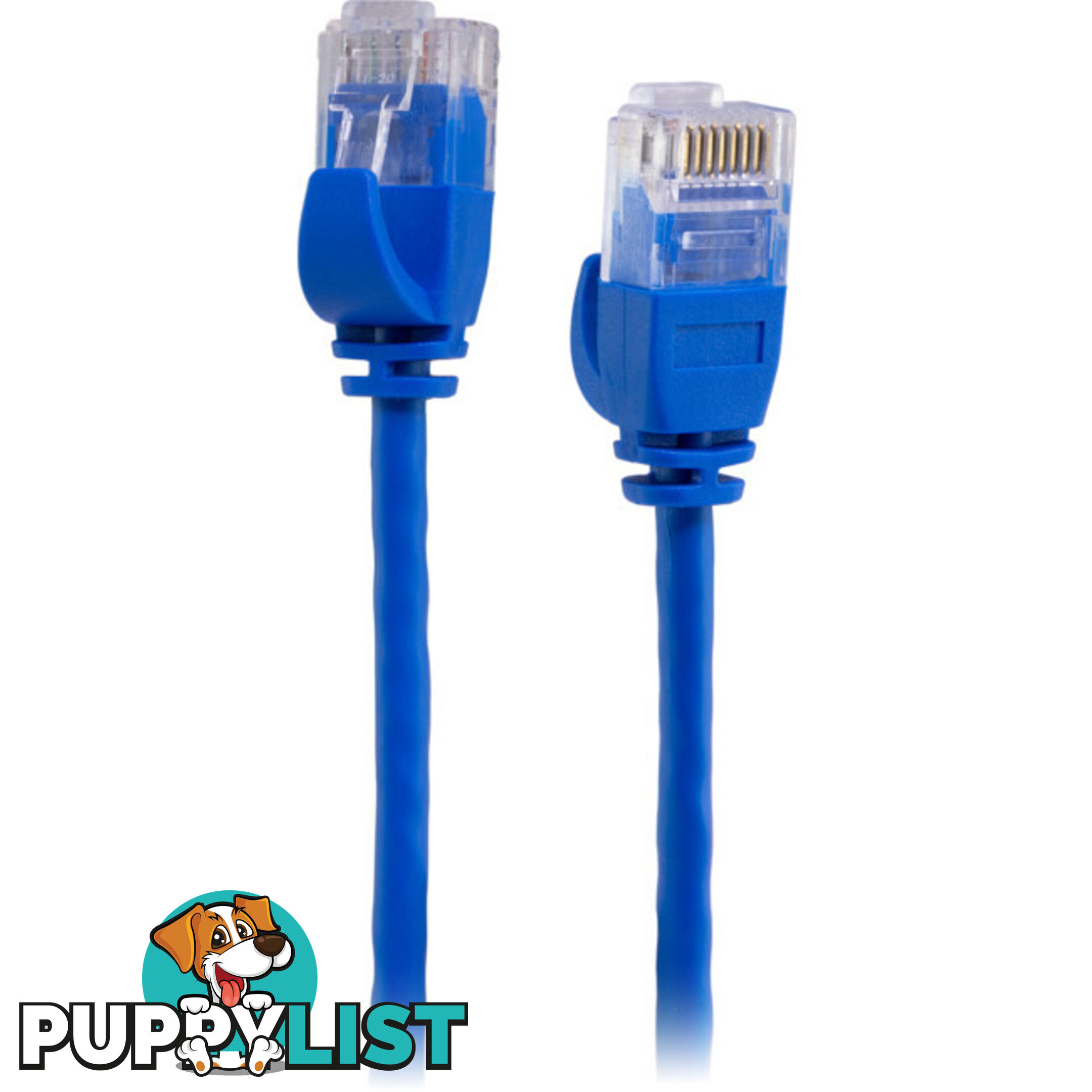 LC6SL0500BL 5M SLIM CAT6 PATCH LEAD BLUE ULTRA THIN