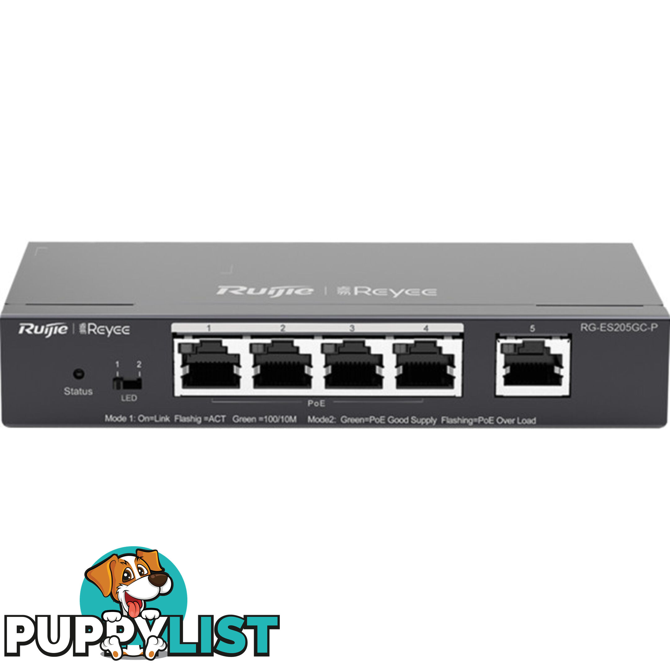 ES205GC-P 5 PORT GIGABIT SMART CLOUD MANAGED POE SWITCH