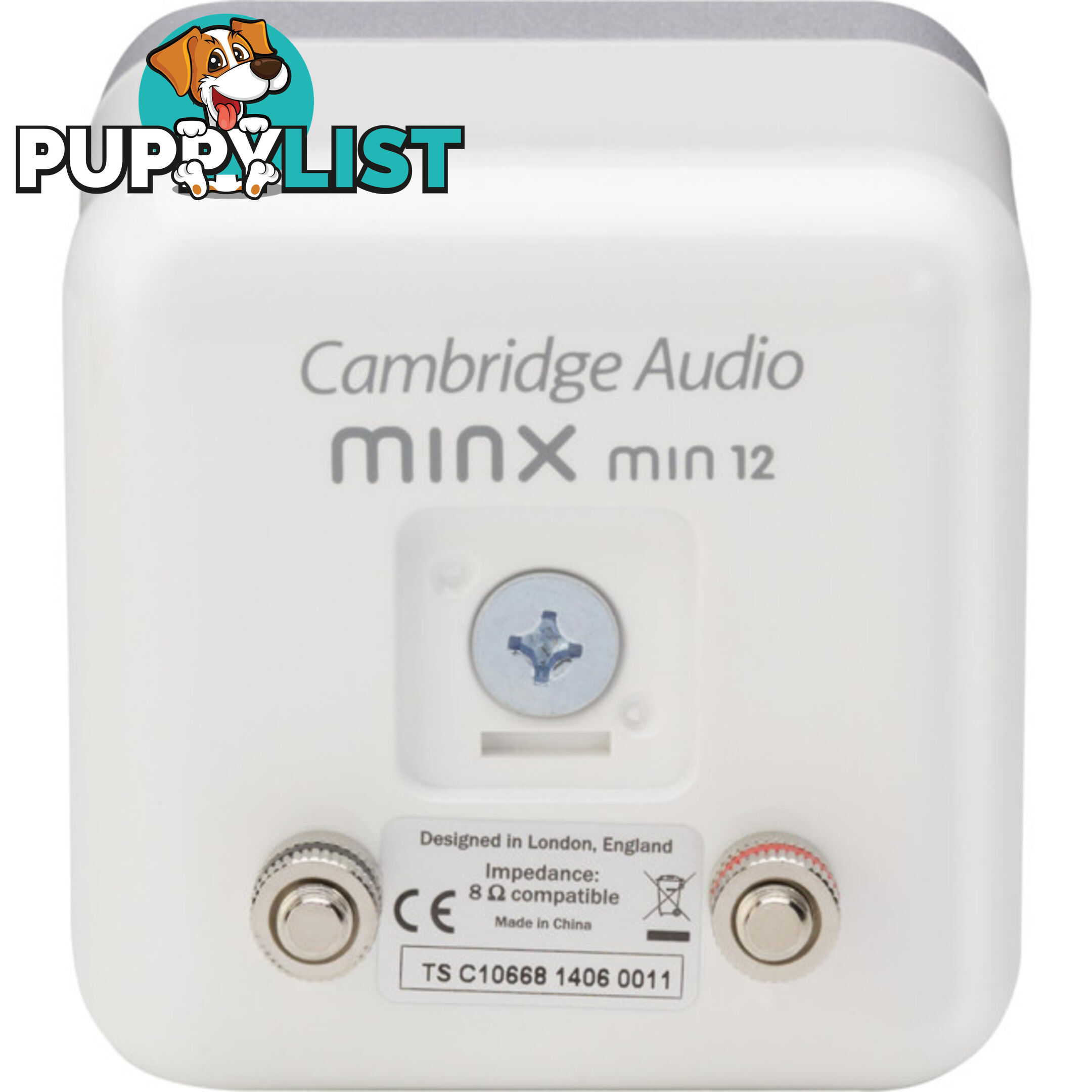 MIN12W SINGLE SATELLITE SPEAKER BMR DRIVER CAMBRIDGE WHITE