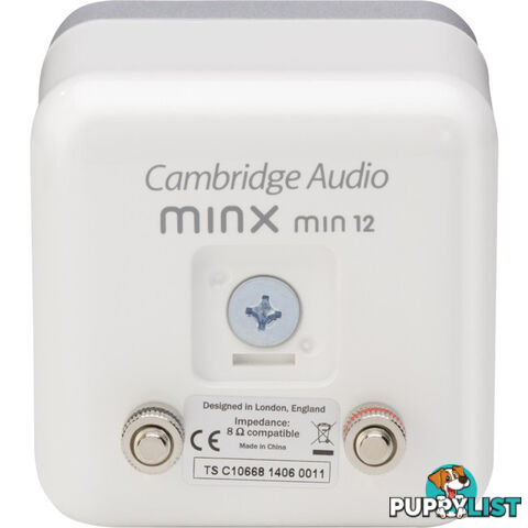 MIN12W SINGLE SATELLITE SPEAKER BMR DRIVER CAMBRIDGE WHITE