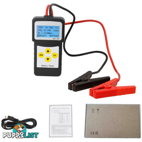 MICRO280 DIGITAL CAR BATTERY TESTER MINIMUM 30AH BATTERY CRANKING CHARGING TEST