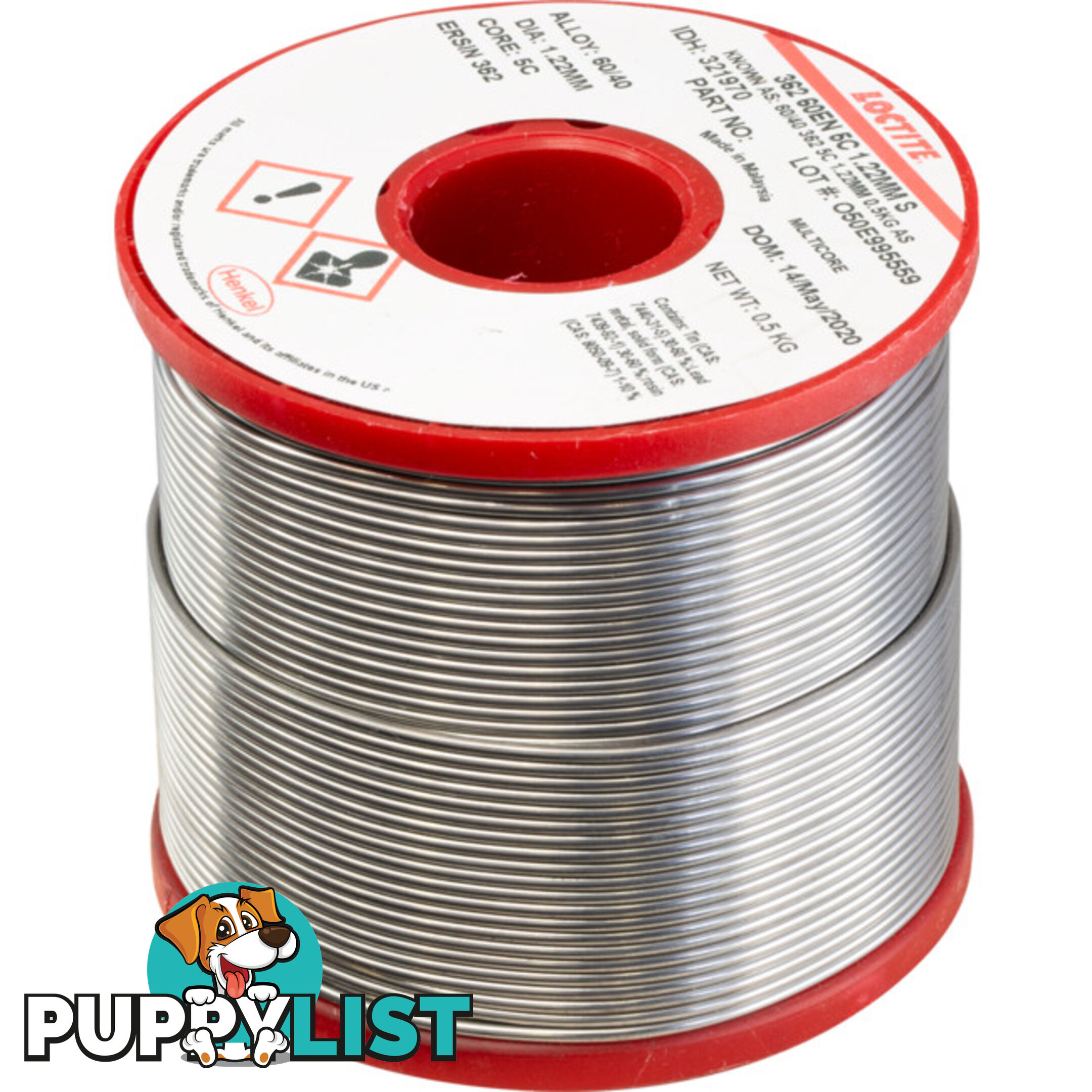 18500MCS 60/40 500G 1.22MM SOLDER 60% TIN, 40% LEAD - MULTICORE