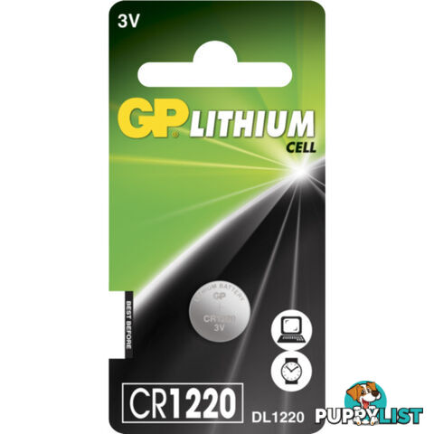 CR1220C1 3V 35MAH LITHIUM BATTERY GP