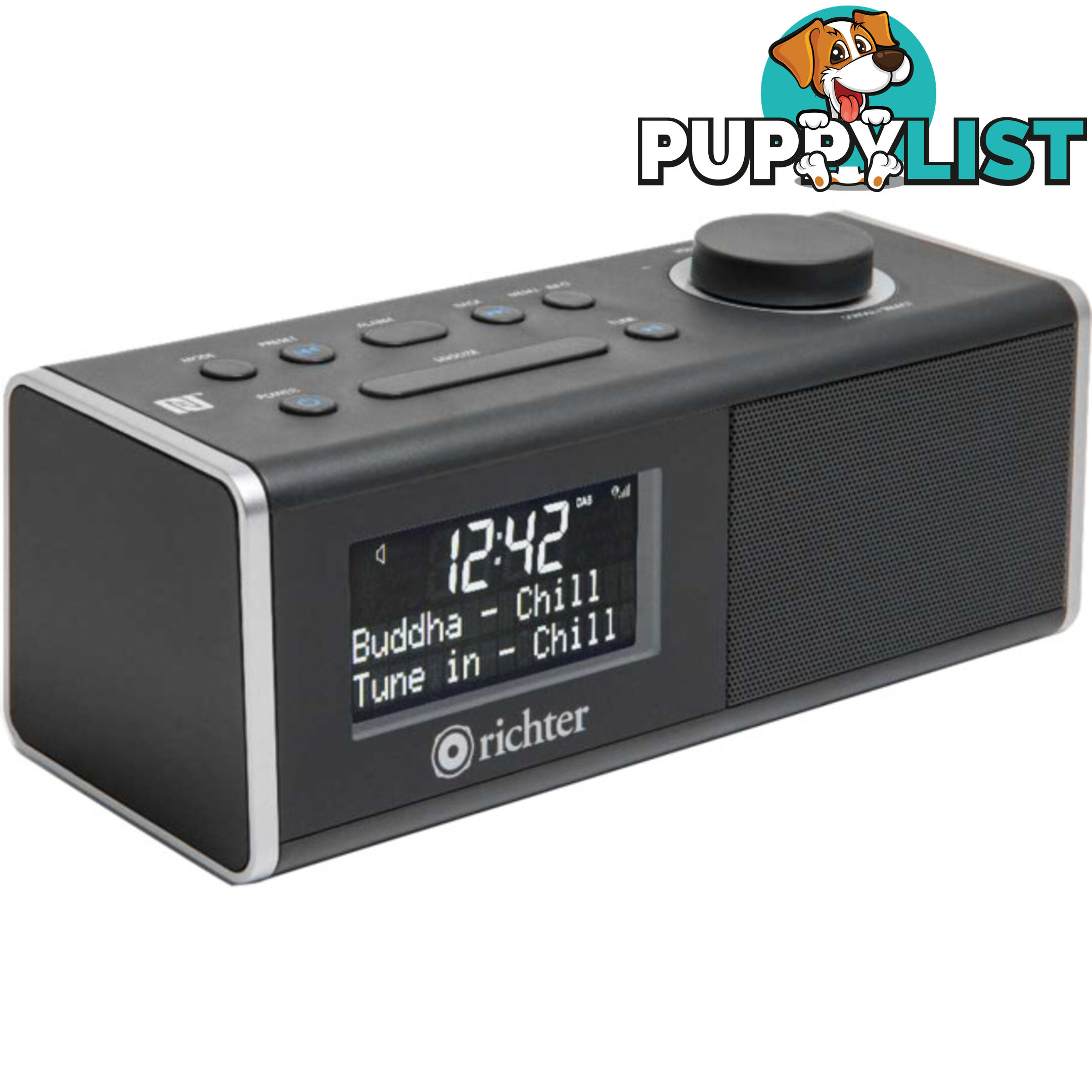 RR40BLK DIGITAL DAB+ ALARM CLOCK RADIO BLACK BLUETOOTH/ NFC RICHTER