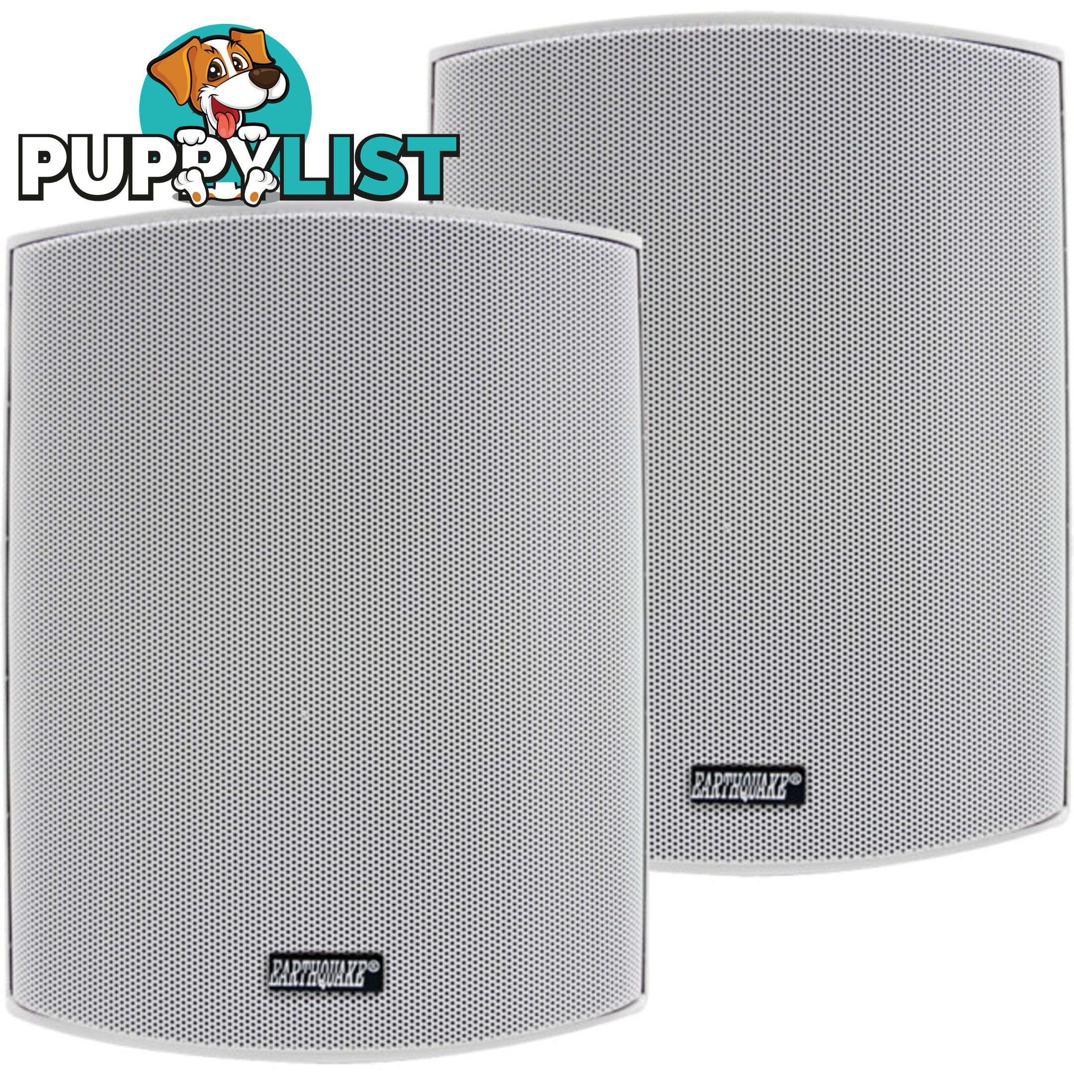 AWS502W 5.25" INDOOR/OUTDOOR SPEAKERS PAIR WHITE EARTHQUAKE