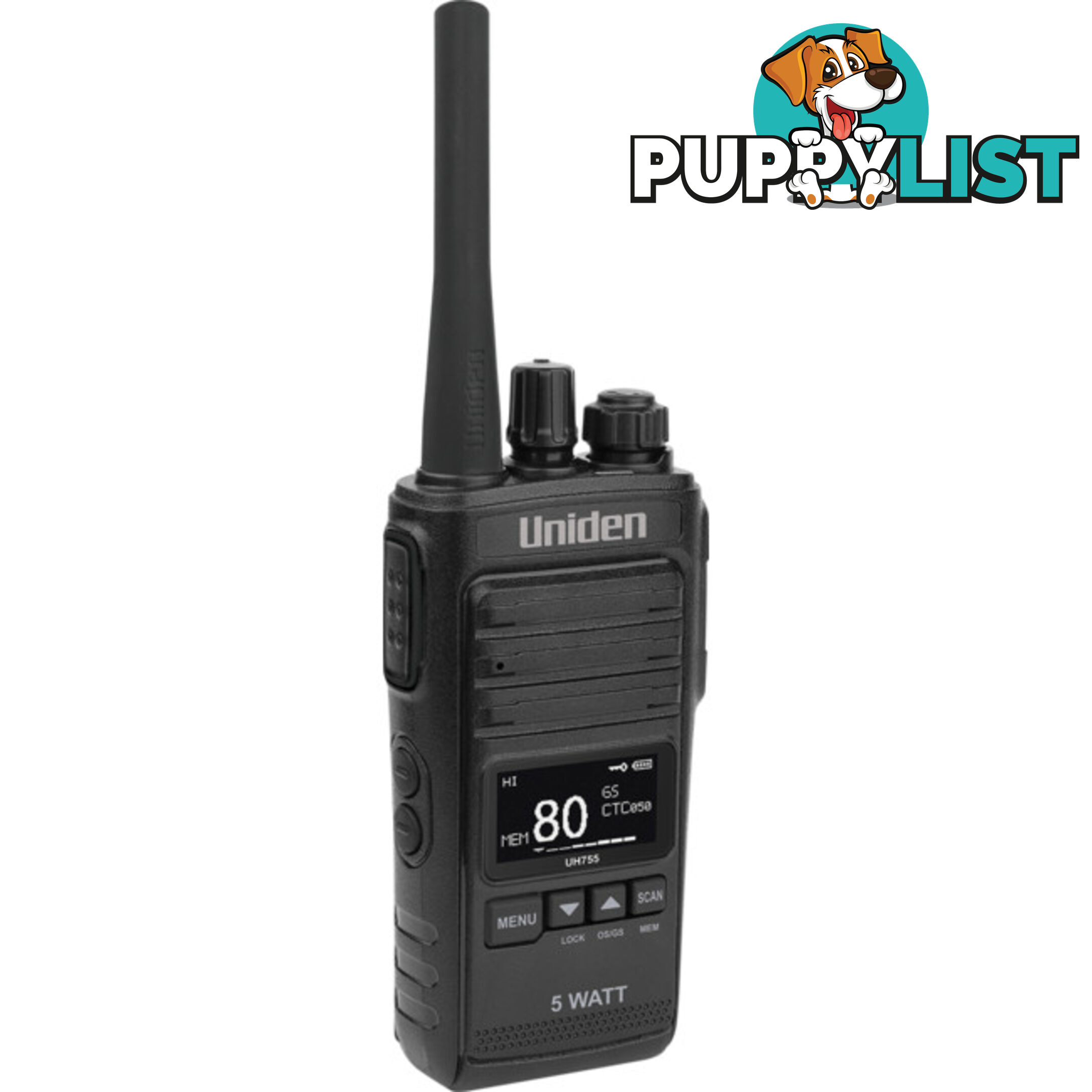 UH755 5W UHF CB SPLASHPROOF RADIO UNIDEN