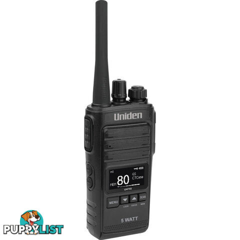 UH755 5W UHF CB SPLASHPROOF RADIO UNIDEN