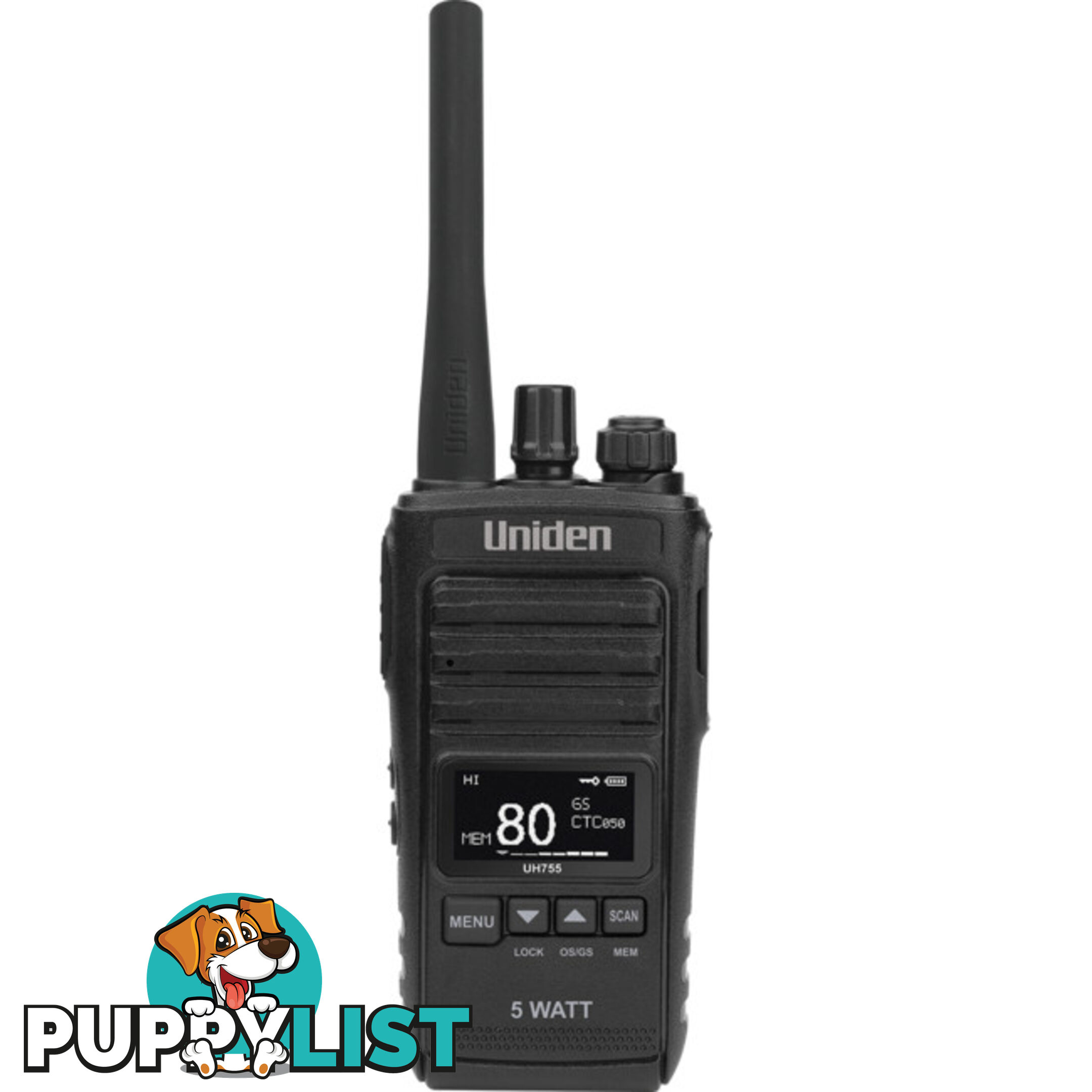 UH755 5W UHF CB SPLASHPROOF RADIO UNIDEN