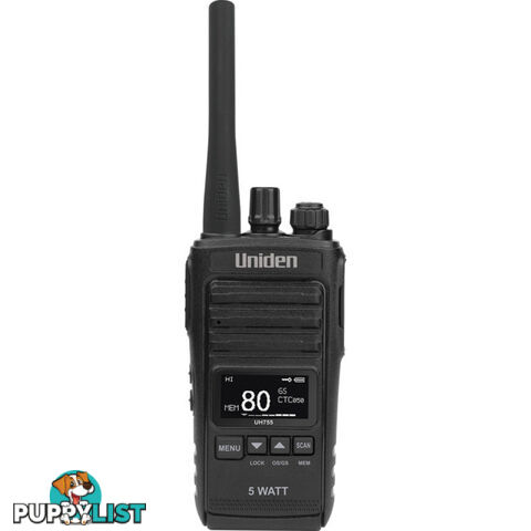 UH755 5W UHF CB SPLASHPROOF RADIO UNIDEN