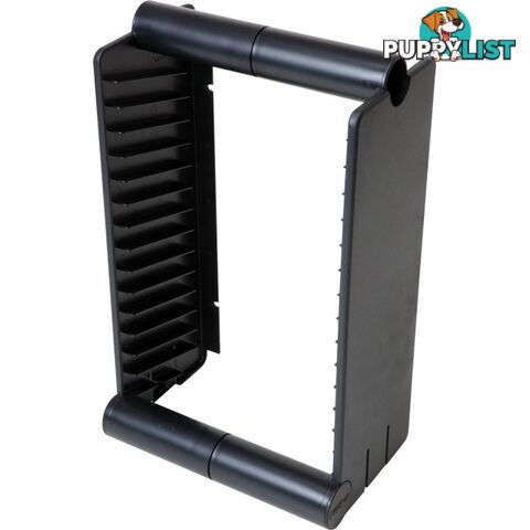 1A056BK 15 UNIT DVD RACK / STAND FISCHER PLASTIC