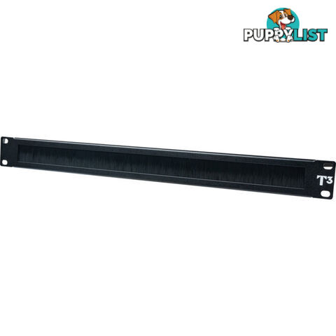 2762T3 19" 1RU BRUSH RACK PATCH PANEL