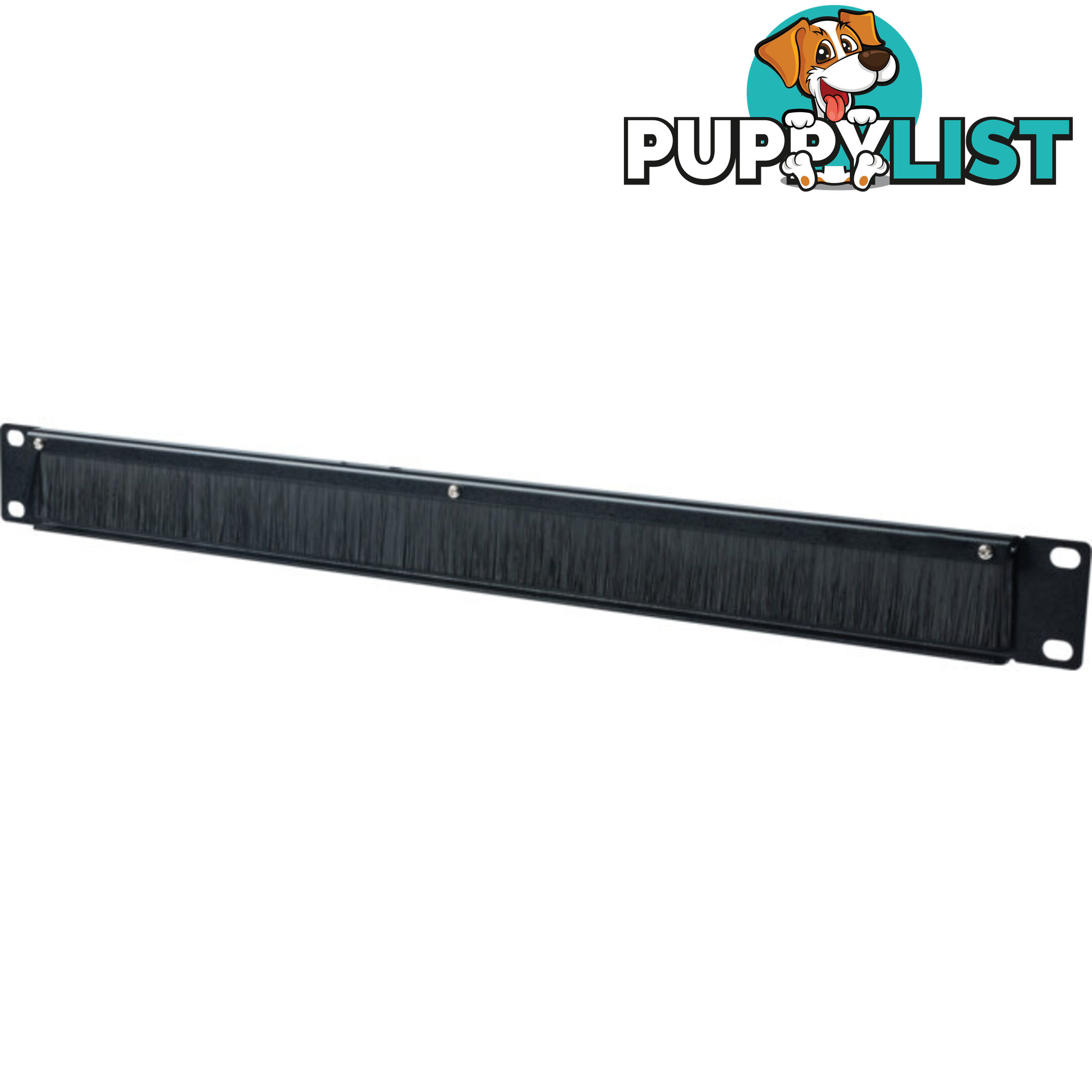 2762T3 19" 1RU BRUSH RACK PATCH PANEL