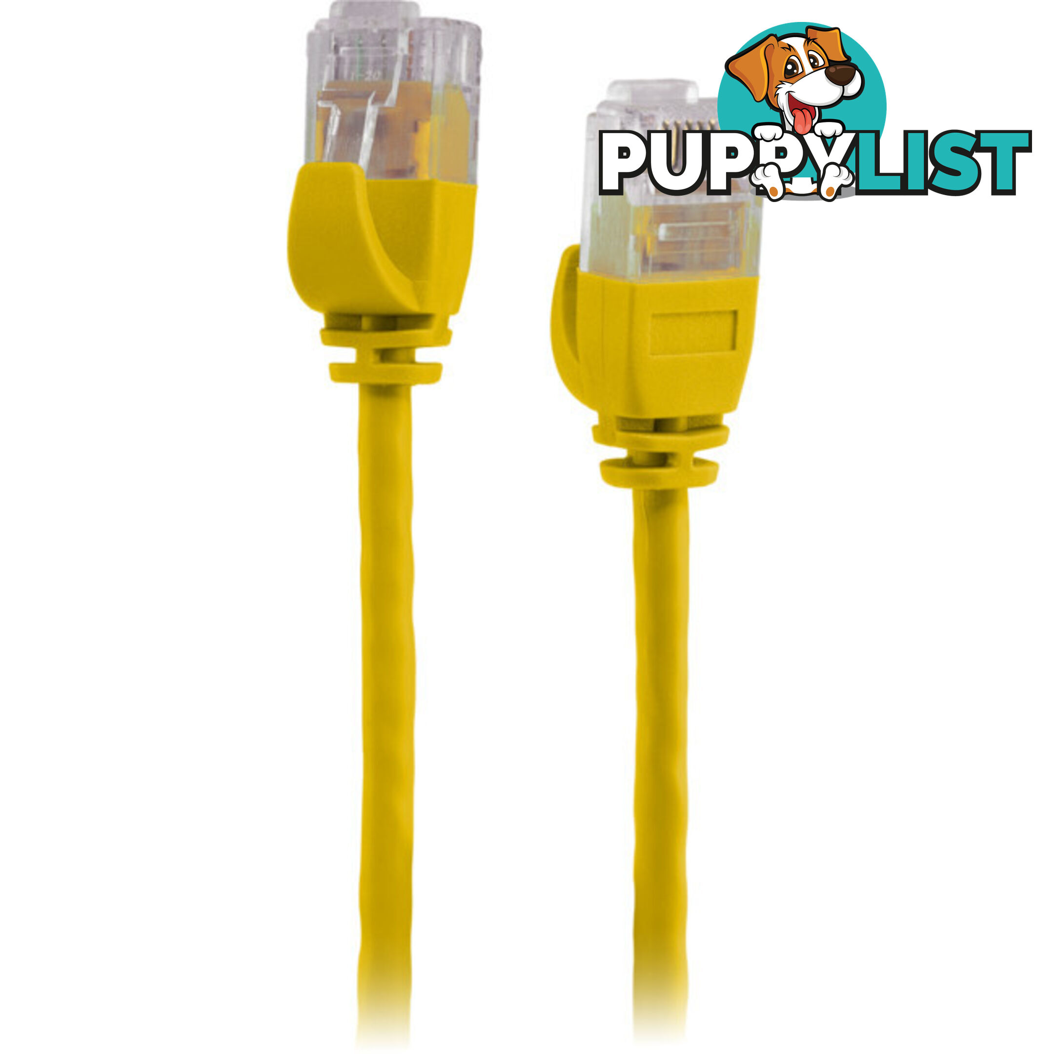 LC6SL0200YL 2M SLIM CAT6 PATCH LEAD YELLOW ULTRA THIN