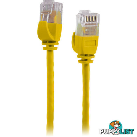 LC6SL0200YL 2M SLIM CAT6 PATCH LEAD YELLOW ULTRA THIN