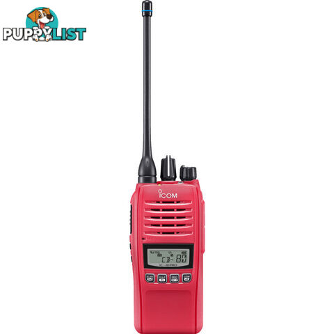 IC41PRO-RED SPECIAL EDITION RED UHF IP67 80CH HAND HELD RADIO