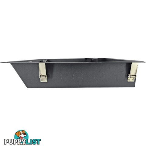 BBWBXL BLACK XLARGE RECESSED WALL BOX WITH GPO