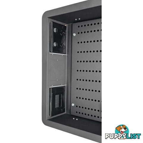 BBWBXL BLACK XLARGE RECESSED WALL BOX WITH GPO