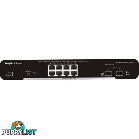 NBS31008GT-P 10-PORT GIGABIT LAYER 2 CLOUD MANAGED POE SWITCH