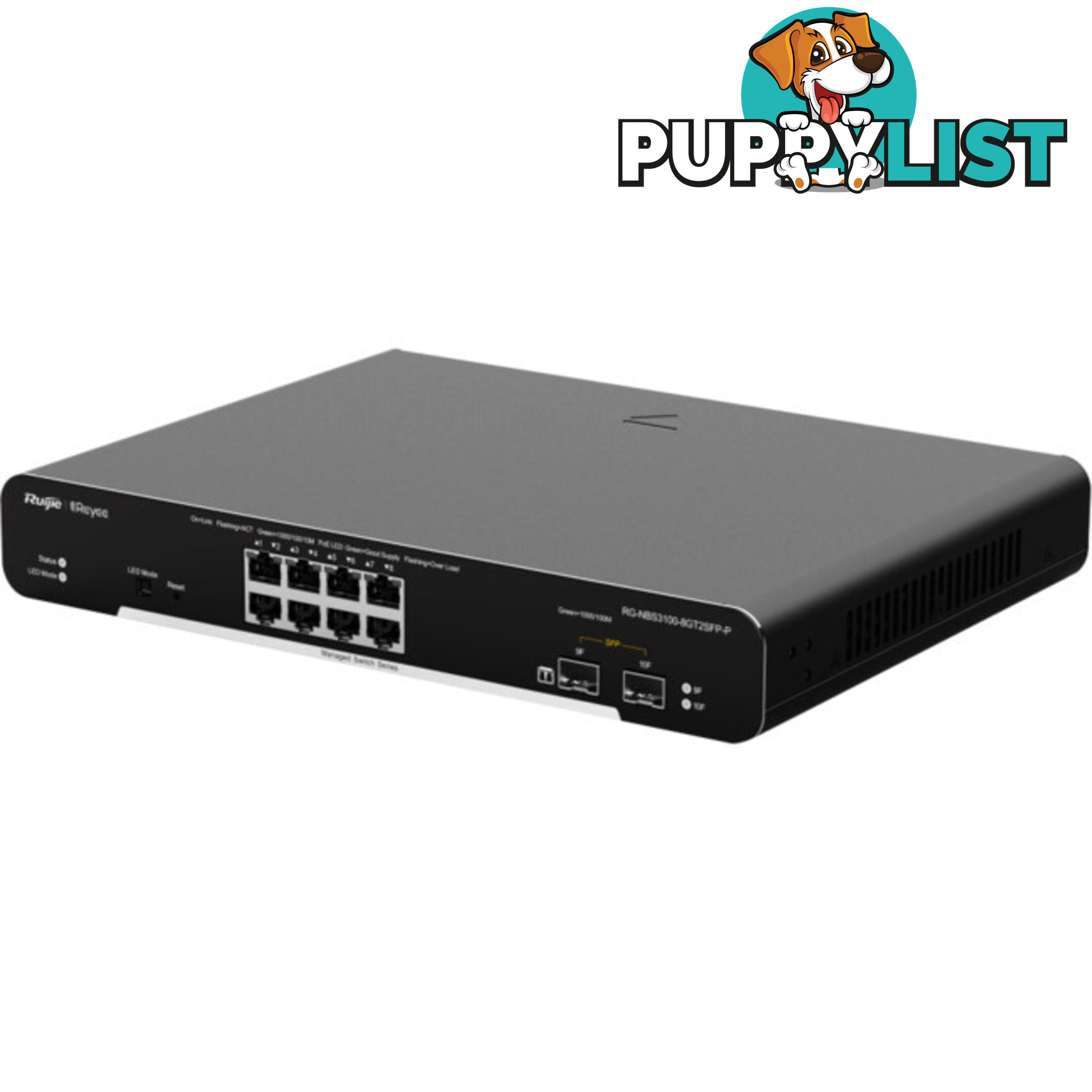 NBS31008GT-P 10-PORT GIGABIT LAYER 2 CLOUD MANAGED POE SWITCH