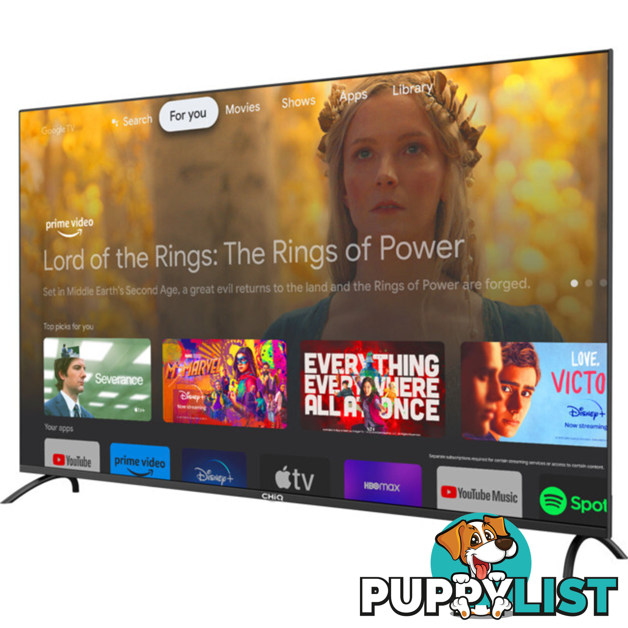 U50G7PG 50" LED 4K UHD GOOGLE TV FRAMELESS