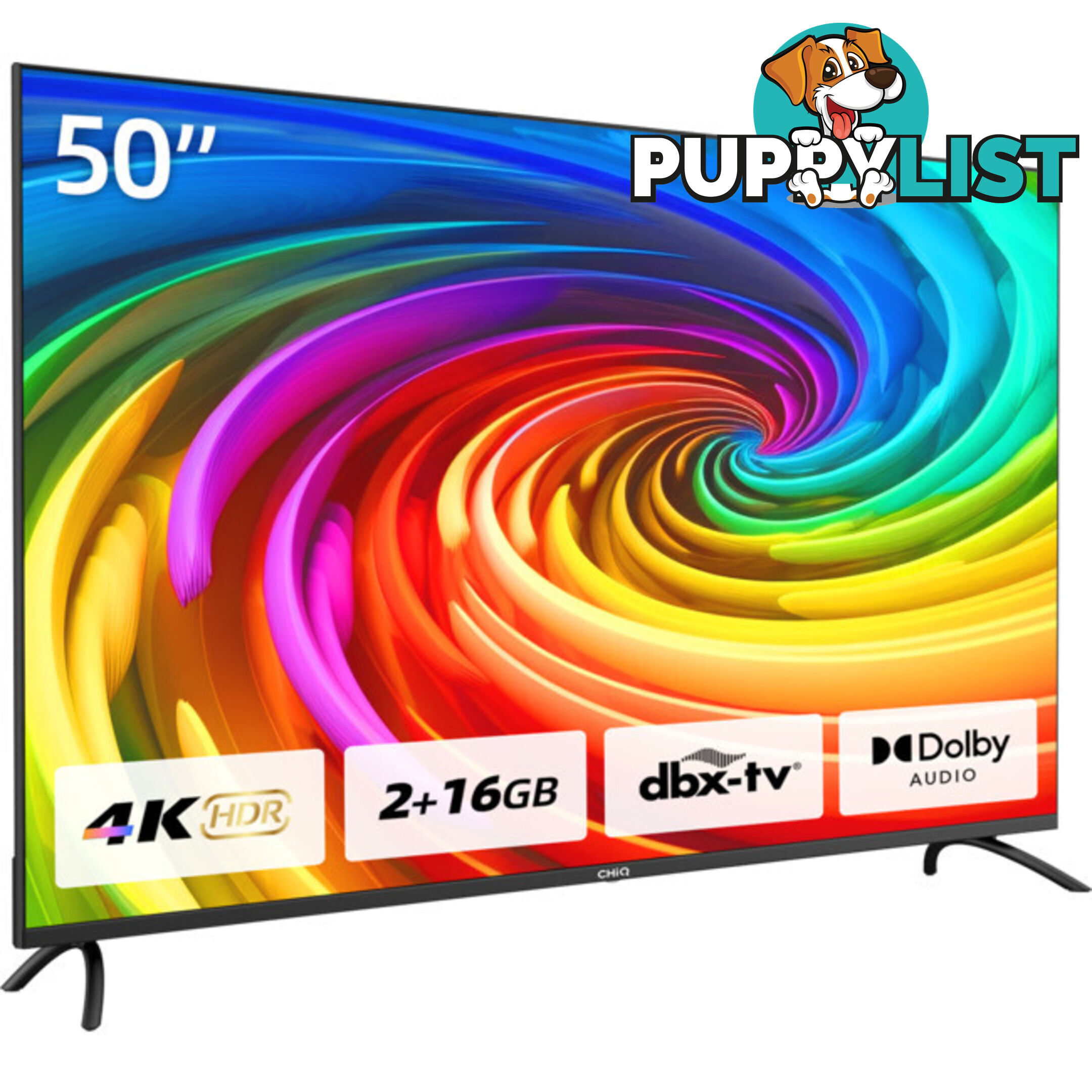 U50G7PG 50" LED 4K UHD GOOGLE TV FRAMELESS