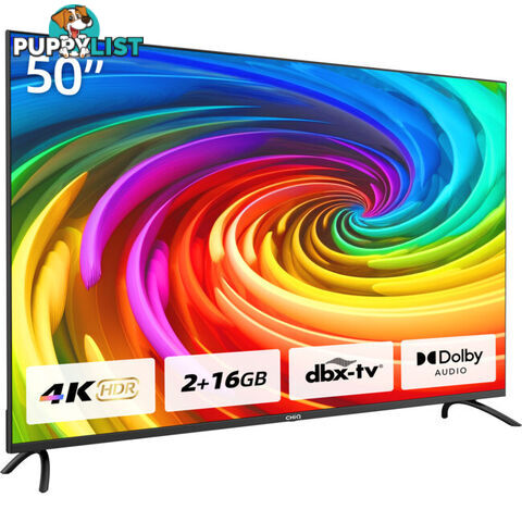 U50G7PG 50" LED 4K UHD GOOGLE TV FRAMELESS