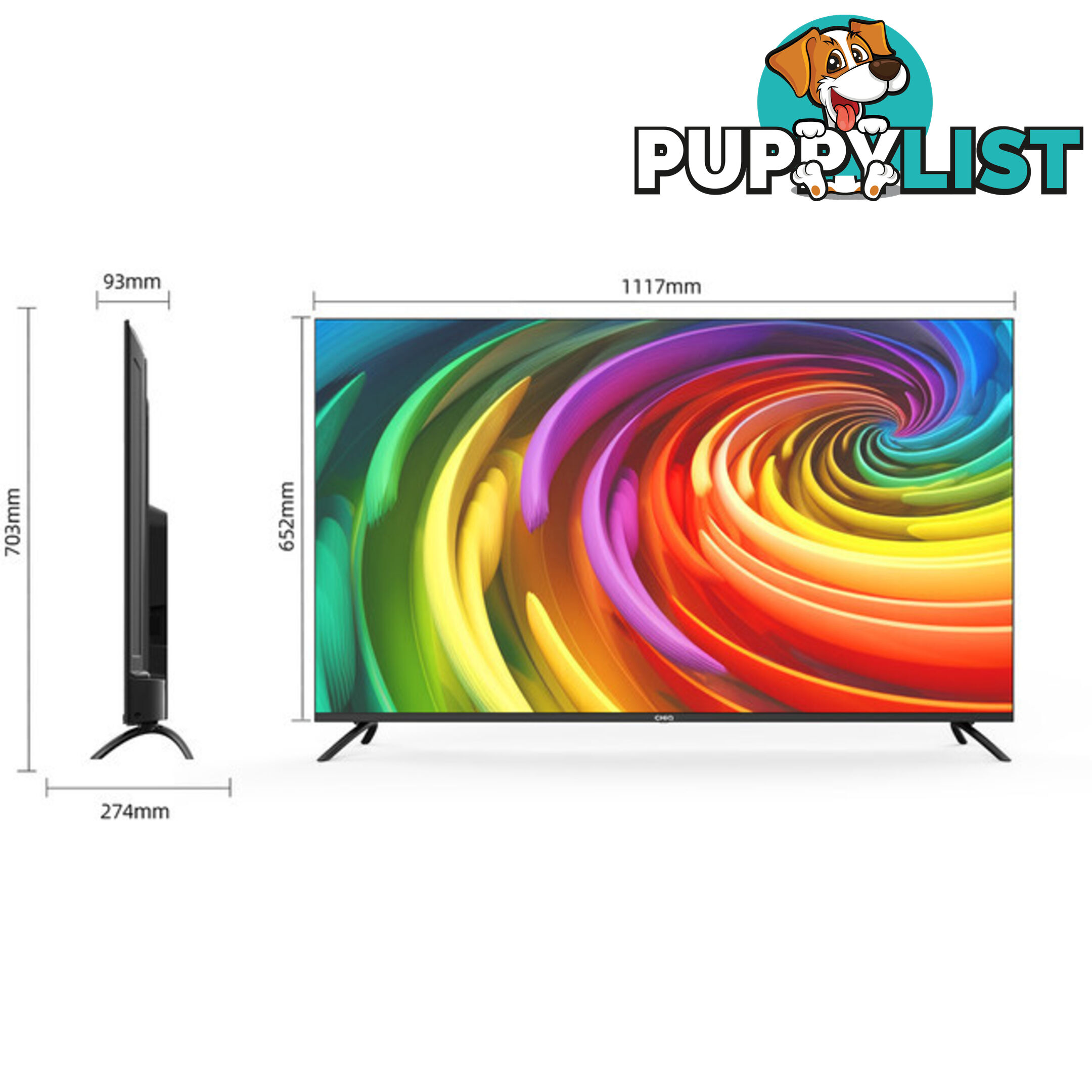 U50G7PG 50" LED 4K UHD GOOGLE TV FRAMELESS