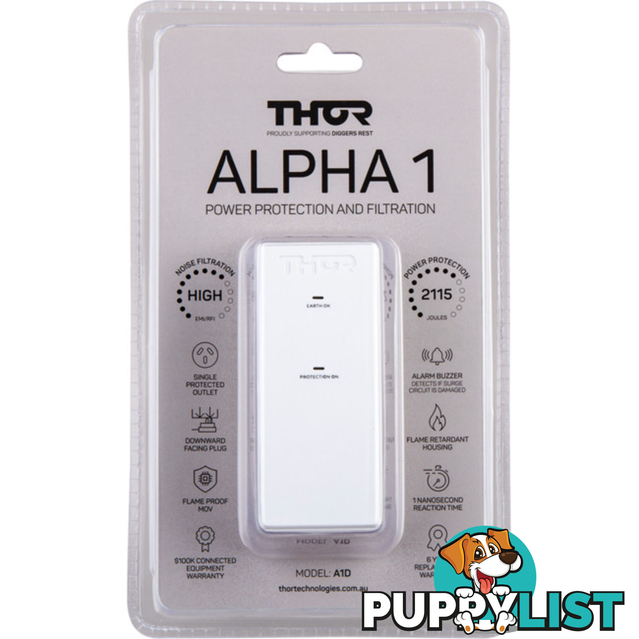 A1D ALPHA SINGLE OUTLET DOWNWARD FACING - THOR