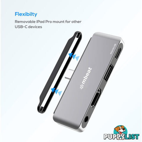 UCDP6 ELITE MINI 4-IN-1 USB-C HUB 4K HDMI PD 3.5MM