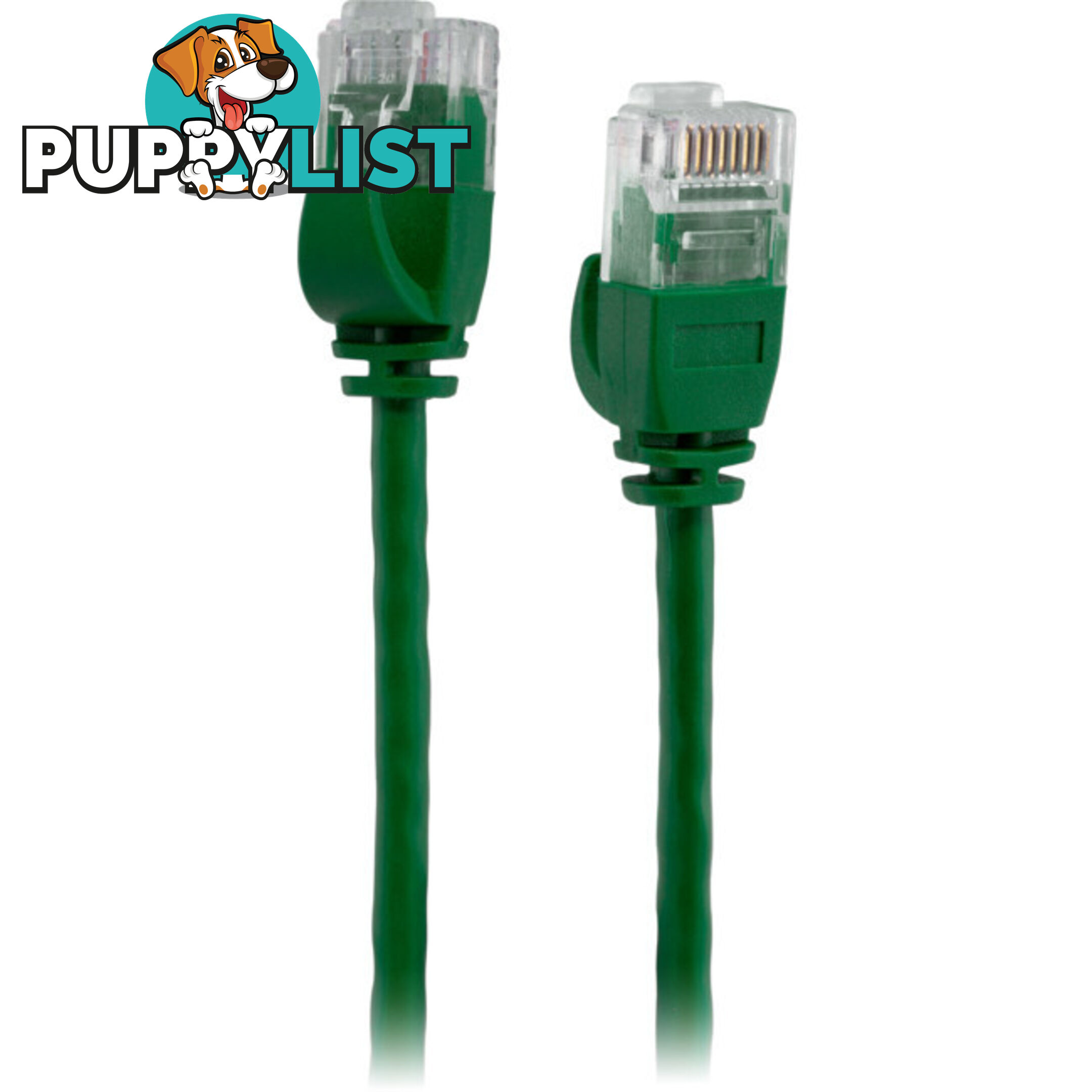 LC6SL0500GR 5M SLIM CAT6 PATCH LEAD GREEN ULTRA THIN