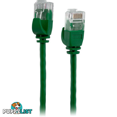 LC6SL0500GR 5M SLIM CAT6 PATCH LEAD GREEN ULTRA THIN