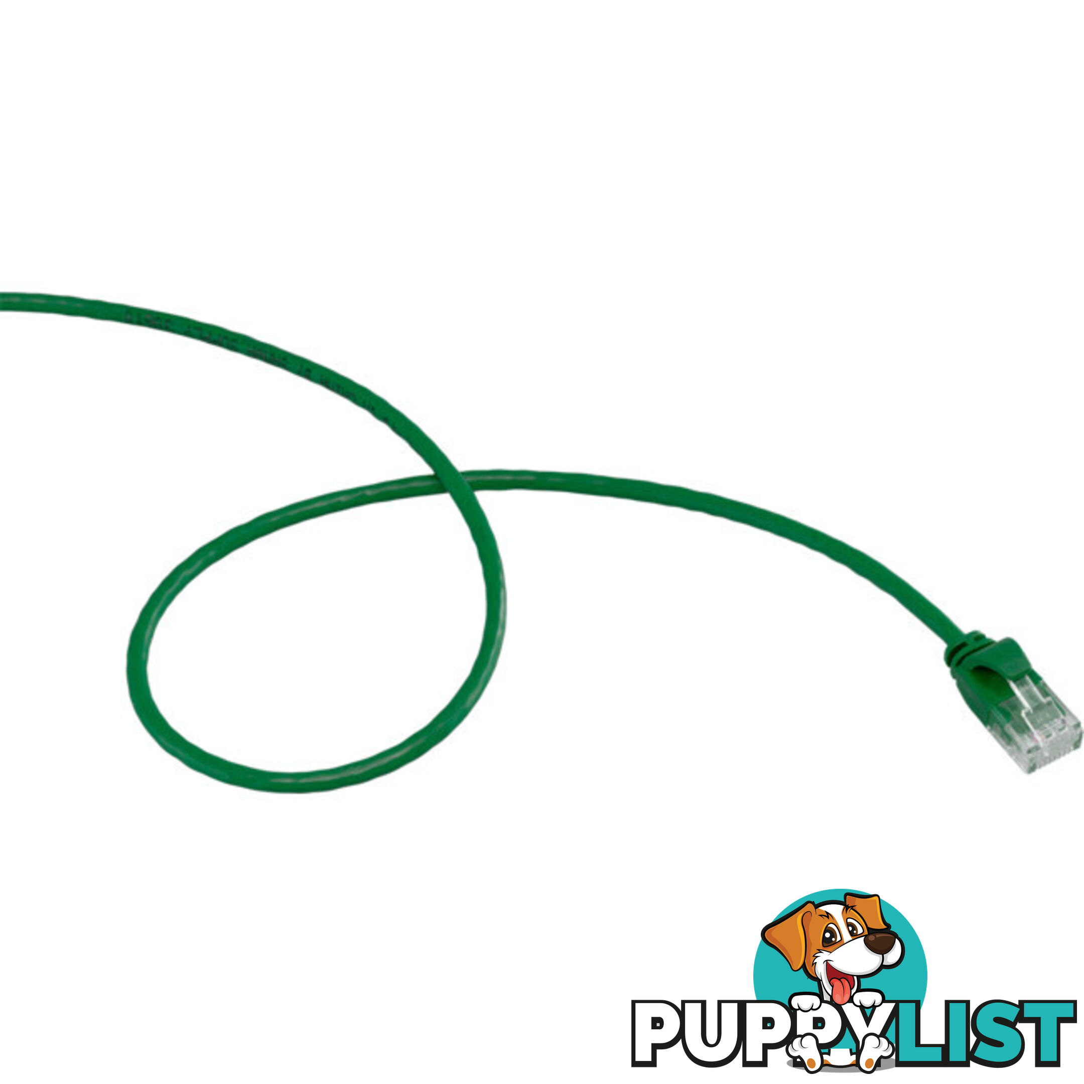 LC6SL0500GR 5M SLIM CAT6 PATCH LEAD GREEN ULTRA THIN