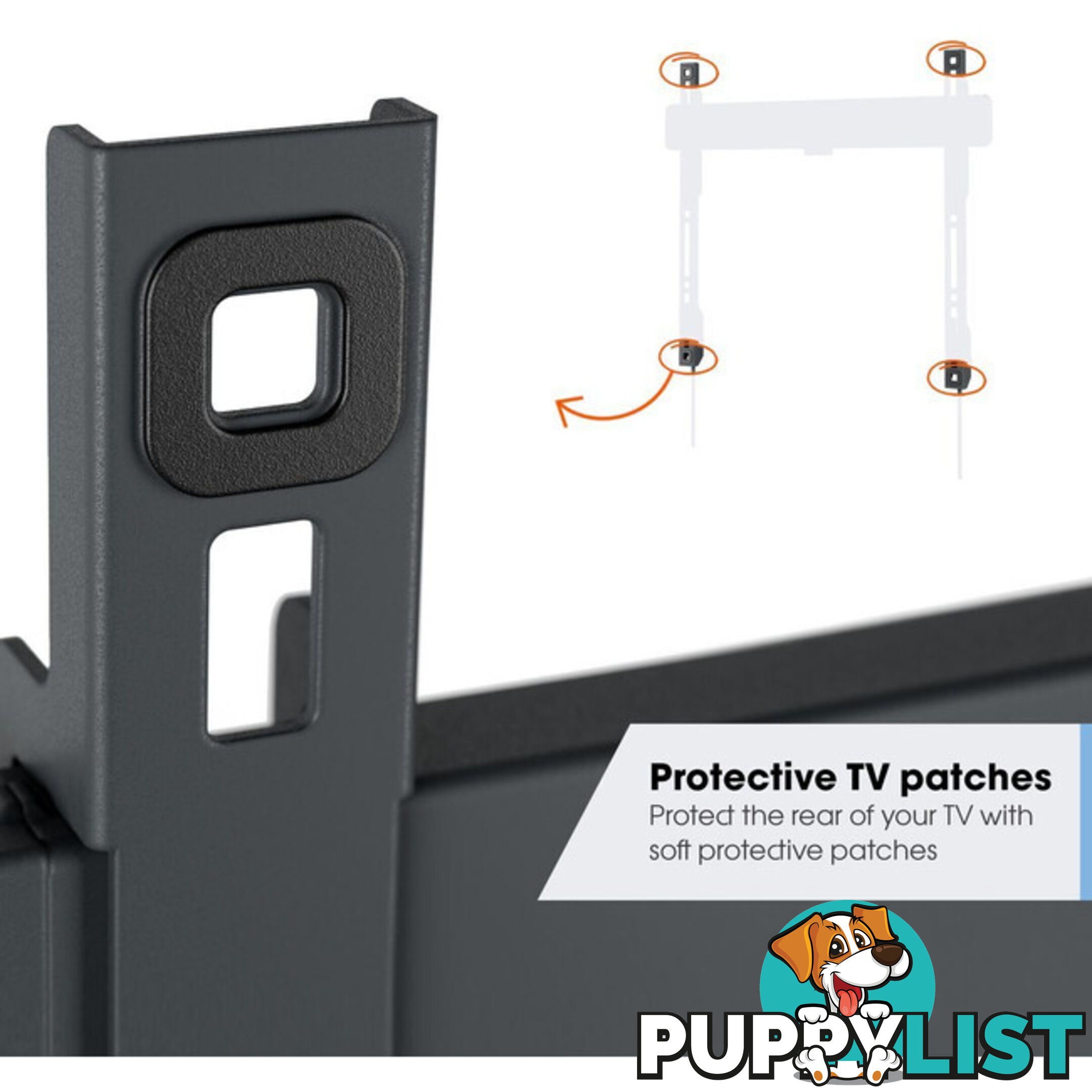 TVM5605 ELITE SERIES FIXED 40"-100" 100KG TV WALL MOUNT 1.5CM ULTRA THIN BRACKET