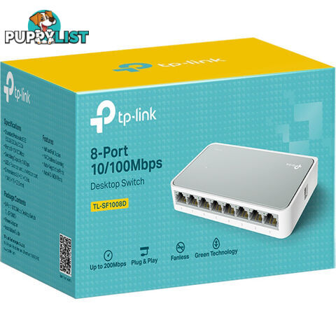 TLSF1008D 8 PORT ETHERNET SWITCH / HUB DESKTOP 10/100M TP-LINK