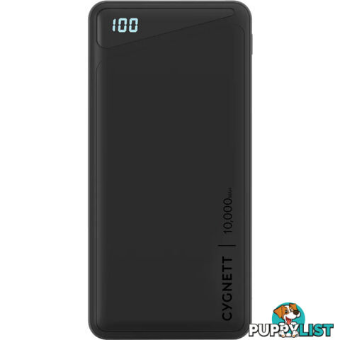 PB10KCGN 10K MAH POWER BANK - BLACK CYGNETT CHARGEUP BOOST 3ND GEN