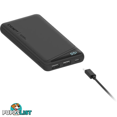 PB10KCGN 10K MAH POWER BANK - BLACK CYGNETT CHARGEUP BOOST 3ND GEN