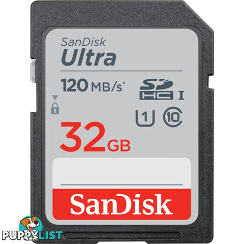 SD32ULTRA-120 SANDISK 32GB SDHC CARD 120MB/S