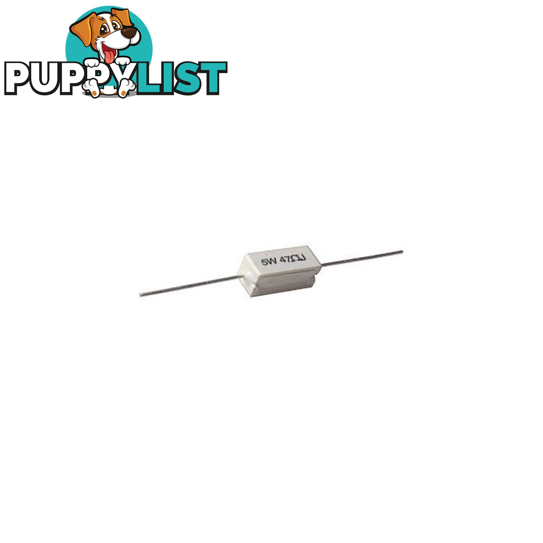 PW5-1K5 1K5 OHM WIREWOUND RESISTOR PW5 5 WATT