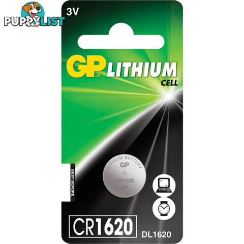 CR1620C1 3V 75MAH LITHIUM BATTERY GP