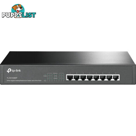 TLSG1008MP 8 PORT GIGA DESK RACK SWITCH 8 POE+ PORTS