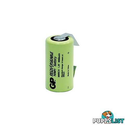 GP300SCHT 3000MAH 1.2V NIMH SUB C WITH TAGS RECHARGEABLE BATTERY GP