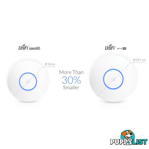 UAP-NANOHD COMPACT UNIFI AC ACCESS POINT 4X4 MU-MIMO POE INCLUDED