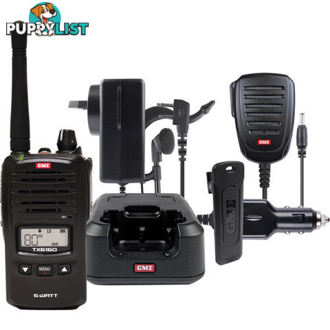 TX6160 5W UHF CB HANDHELD GME WITH ACCESSORIES PACK